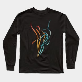 Pas de Deux Dance abstract art print Long Sleeve T-Shirt